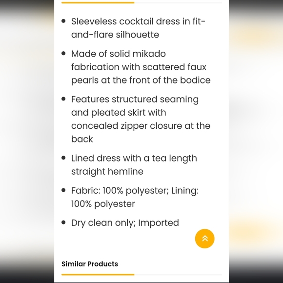 NWT Tahari ASL Navy Cocktail dress. Size 14, Navy - Picture 3 of 8